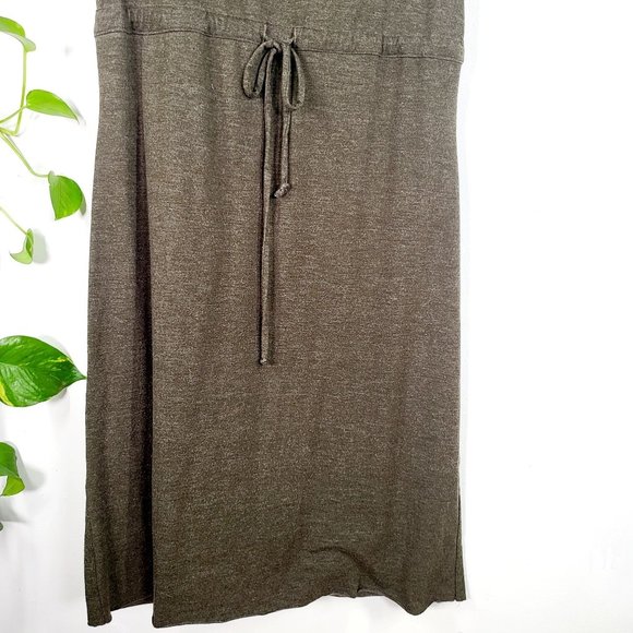 HARLOW Dress 100% Cotton‎ Olive Green Mini  SP SMALL PETITE Sleeveless Tie Waist - Picture 5 of 8